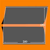 5 pochettes 210 mm x 170 mm fond noir double soudure Yvert et Tellier 19210