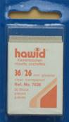 50 pochettes Hawid simple soudure fond transparent 36 x 26 mm HA7026