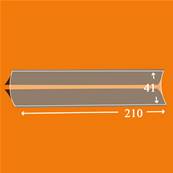 25 bandes Hawid double soudure fond noir 210 x 41 mm ID1041