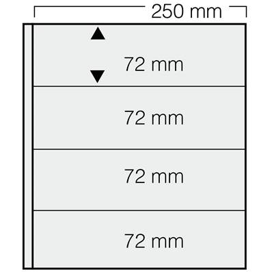 5 Feuilles transparentes Garant 4 bandes SAFE 824