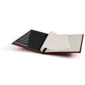 classeur pour timbres 16 pages noires BASIC S16 rouge Leuchtturm 317377