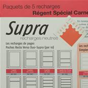 5 feuilles neutres Regent Supra transparente carnet Yvert et Tellier 12850