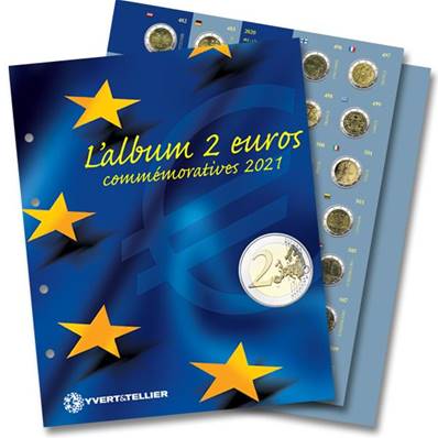 feuilles 2 Euros commemoratifs 2021 caravelle Yvert et Tellier 2635