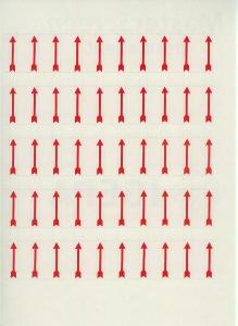 100 flechettes de signalisation de coloris rouge Lindner 802 020